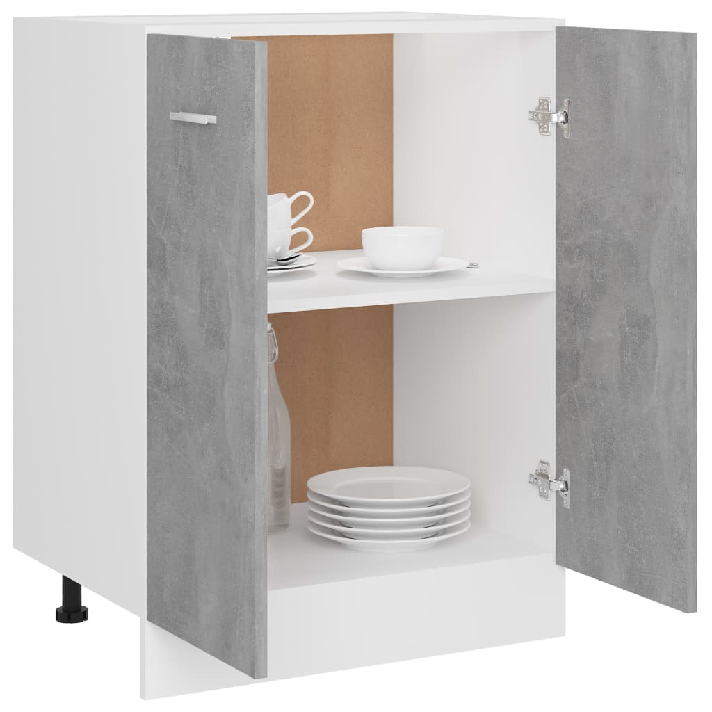 Betongrau Küchenschrank Küchenzeile Einbauküche Unterschrank Hängeschrank Module - Bild 7 von 310