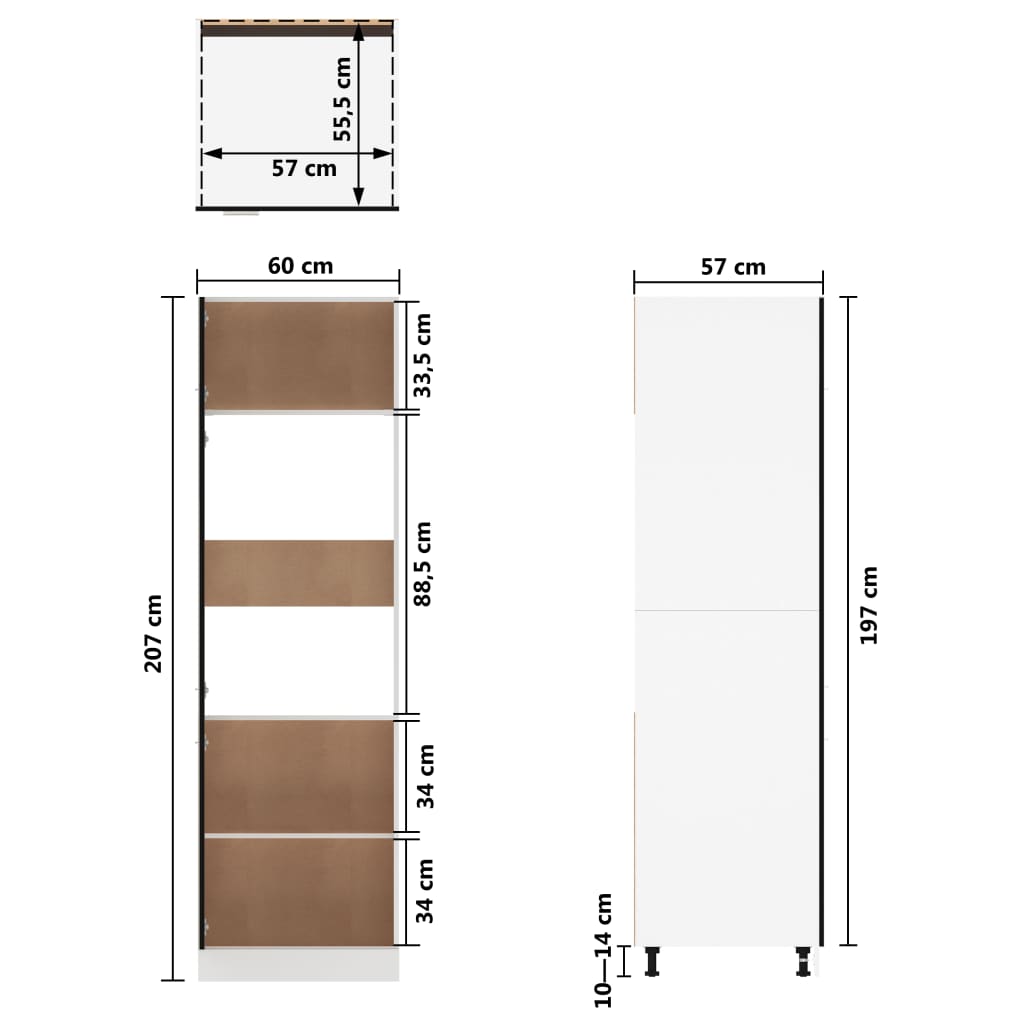 Schwarz Küchenschrank Küchenzeile Einbauküche Unterschrank Hängeschrank Module - Bild 210 von 295
