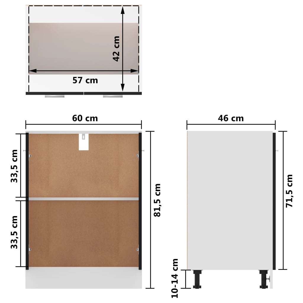 Schwarz Küchenschrank Küchenzeile Einbauküche Unterschrank Hängeschrank Module - Bild 13 von 295