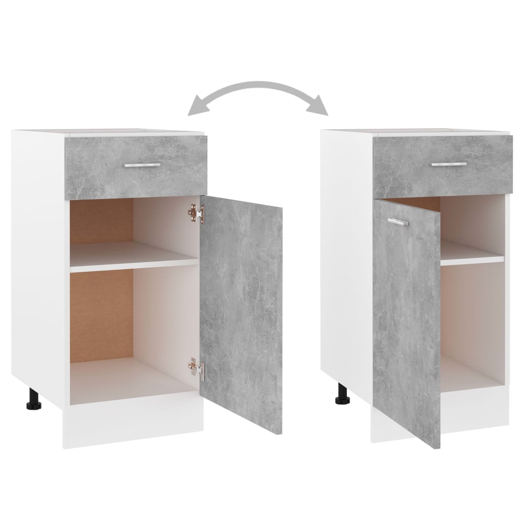 Betongrau Küchenschrank Hängeschrank Küchenzeile Küche Unterschrank Einbauküche - Bild 48 von 323