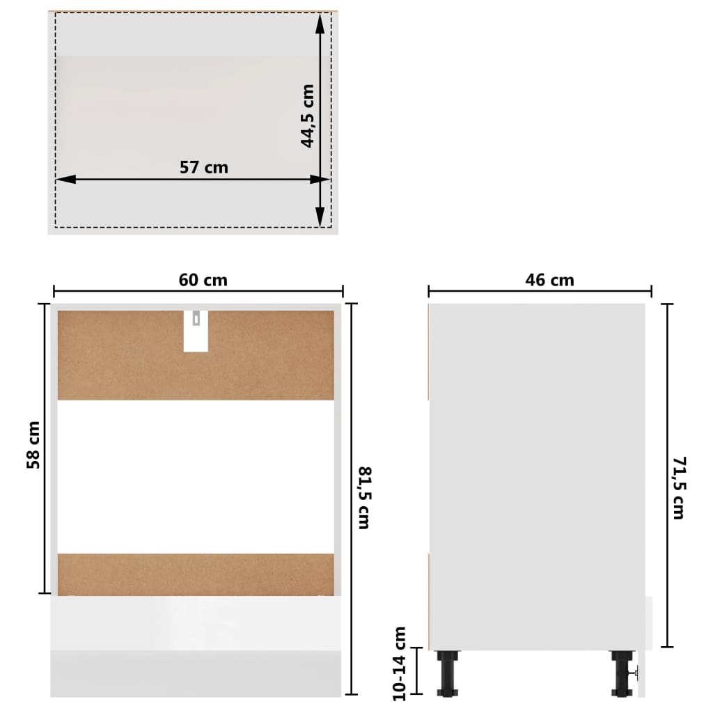 Hochglanz-Weiß Küchenschrank Küchenzeile Einbauküche Unterschrank Hängeschrank - Bild 128 von 196