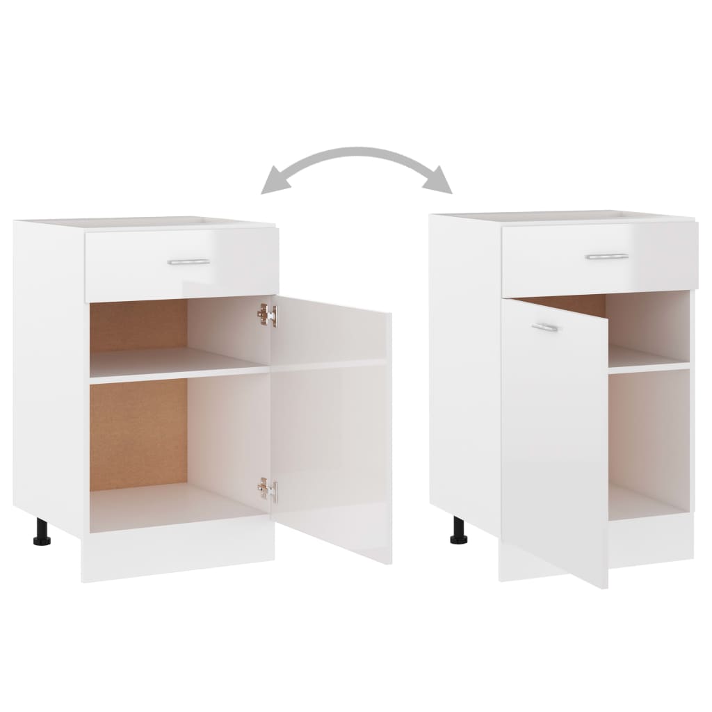 Hochglanz-Weiß Küchenschrank Küchenzeile Einbauküche Unterschrank Hängeschrank - Bild 47 von 196