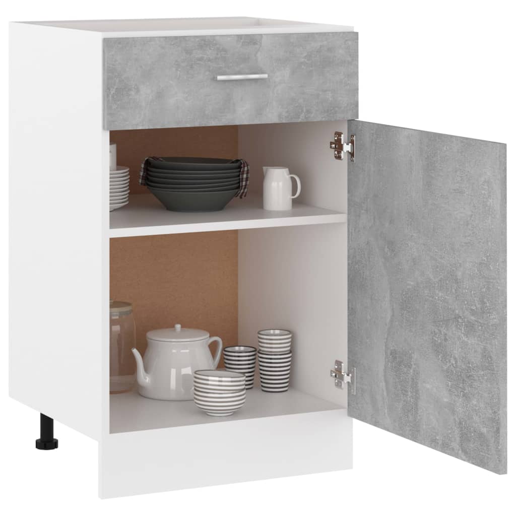 Betongrau Küchenschrank Küchenzeile Einbauküche Unterschrank Hängeschrank Module - Bild 62 von 310