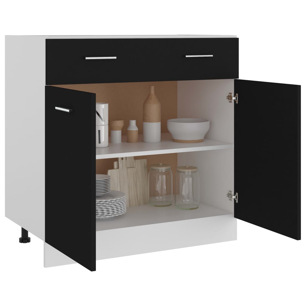 Schwarz Küchenschrank Küchenzeile Einbauküche Unterschrank Hängeschrank Module - Bild 75 von 295