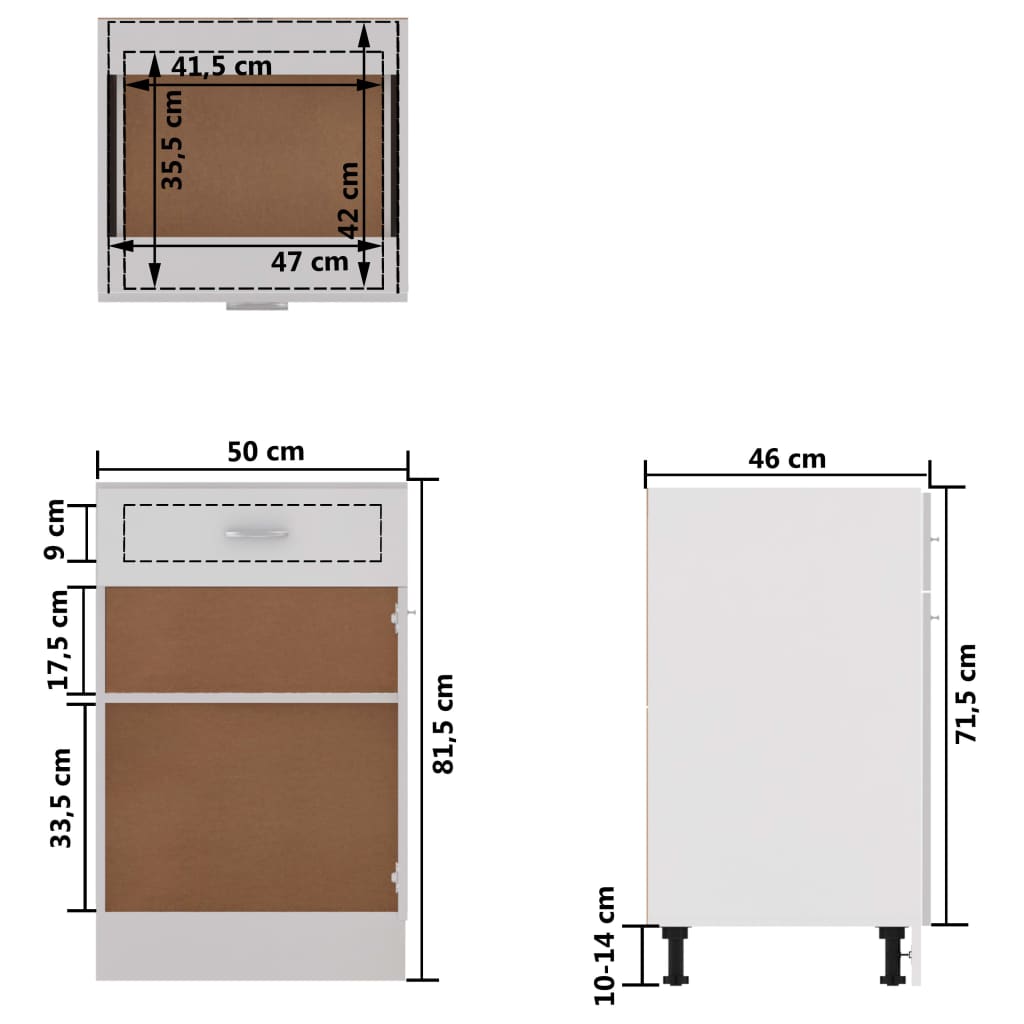 Küchenschrank Küche Unterschrank Küchenzeile Schubladenschrank Küchenschränke - Bild 199 von 529