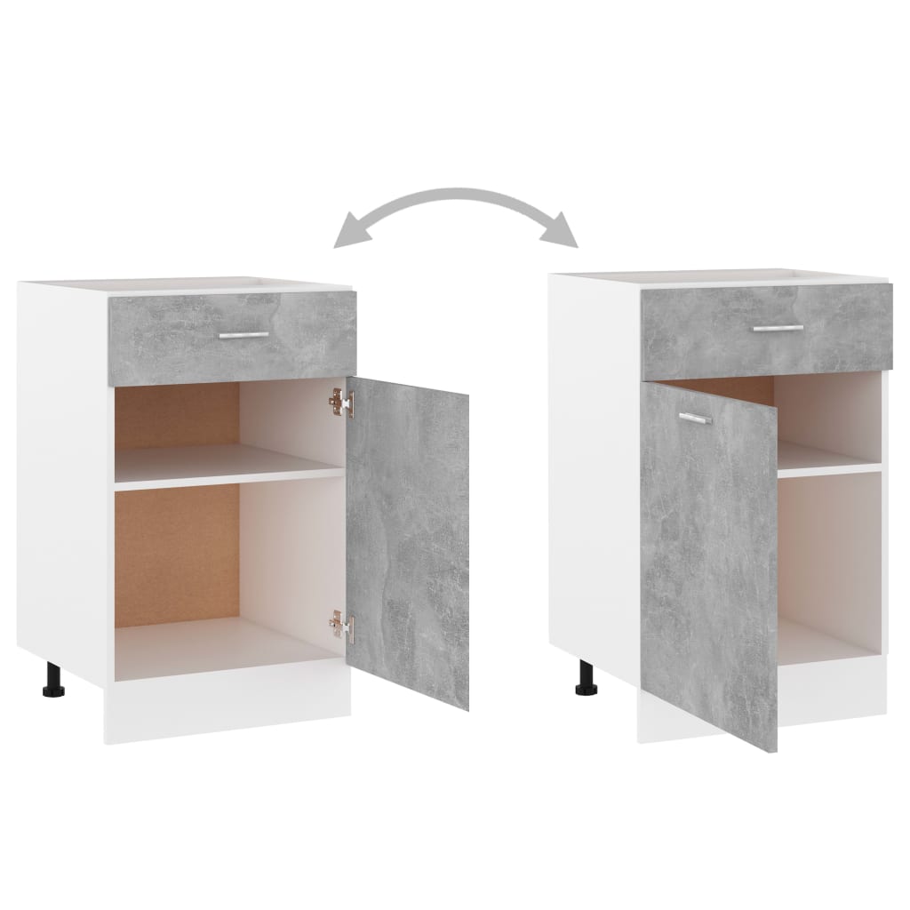 Betongrau Küchenschrank Küchenzeile Einbauküche Unterschrank Hängeschrank Module - Bild 64 von 310