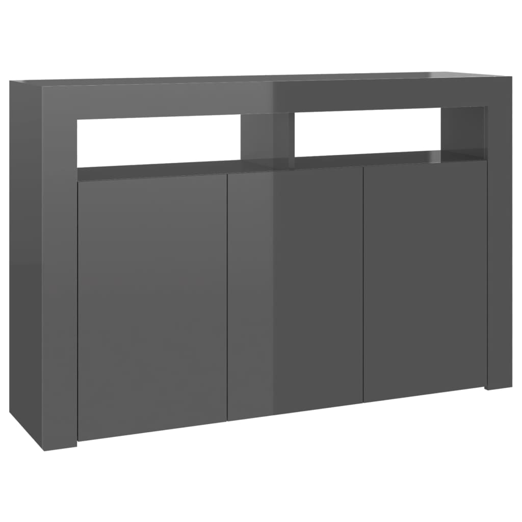 88/115cm RGB LED Sideboard Storage Cupboard Buffet Cabinet TV Unit Stand Display - Picture 77 of 102