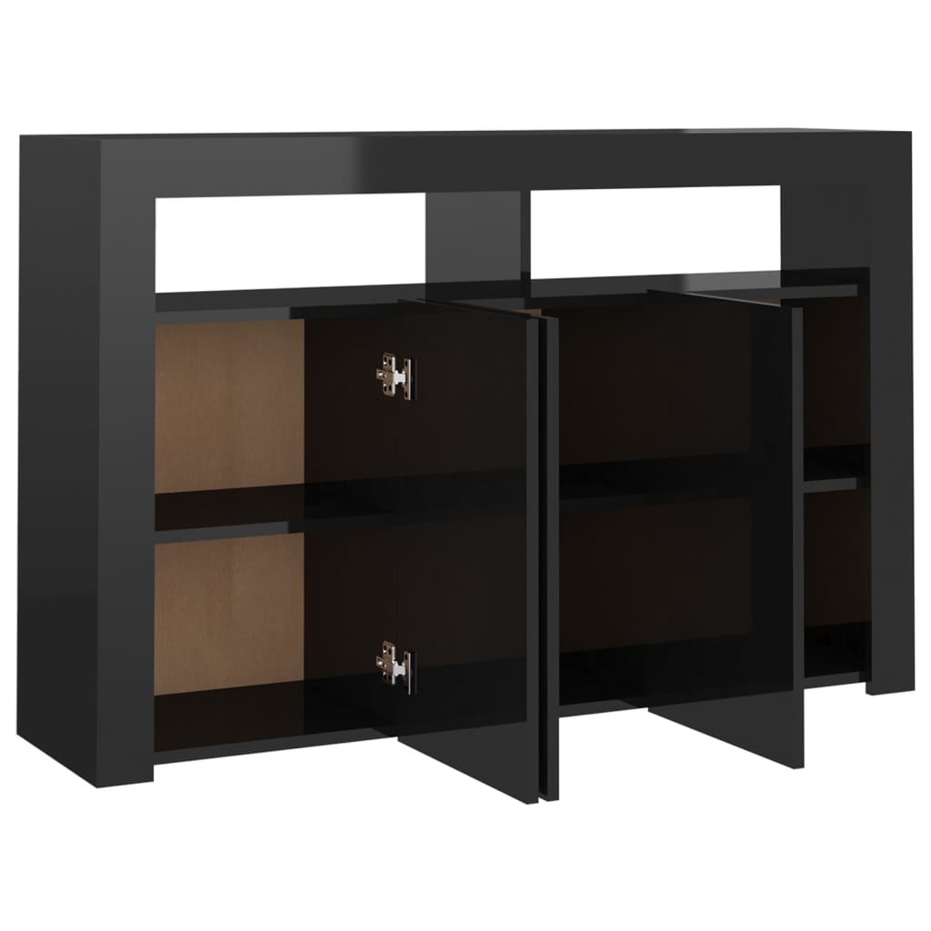 88/115cm RGB LED Sideboard Storage Cupboard Buffet Cabinet TV Unit Stand Display - Picture 91 of 102