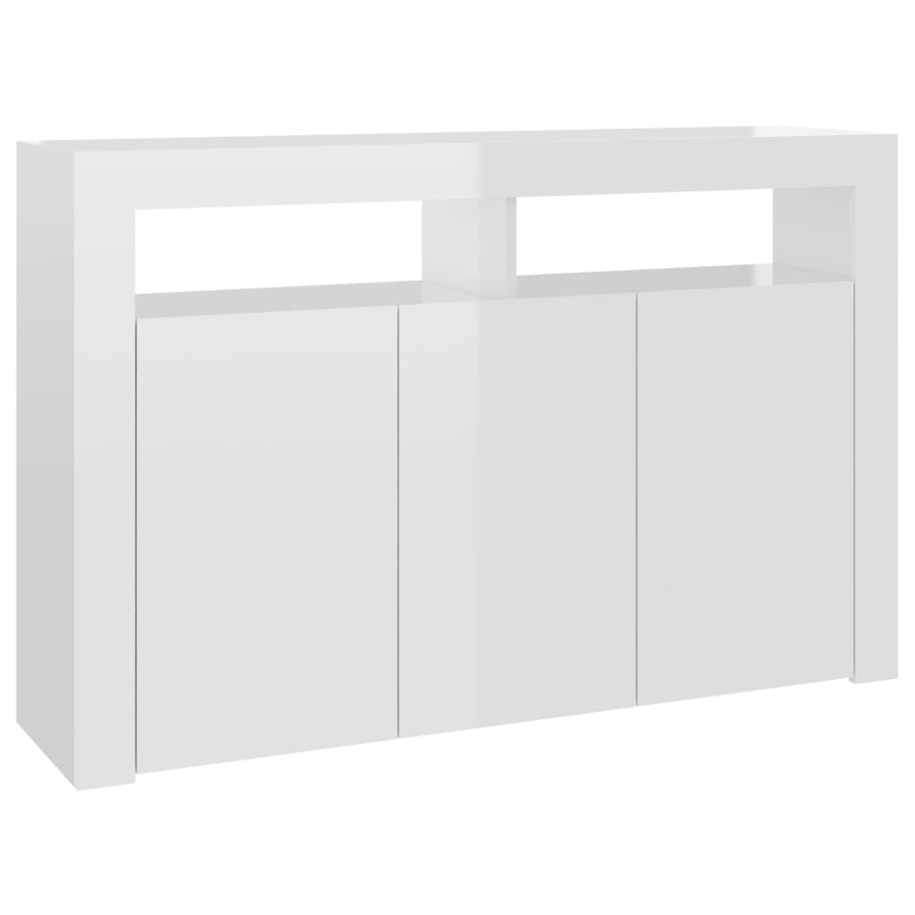 88/115cm RGB LED Sideboard Storage Cupboard Buffet Cabinet TV Unit Stand Display - Picture 99 of 102