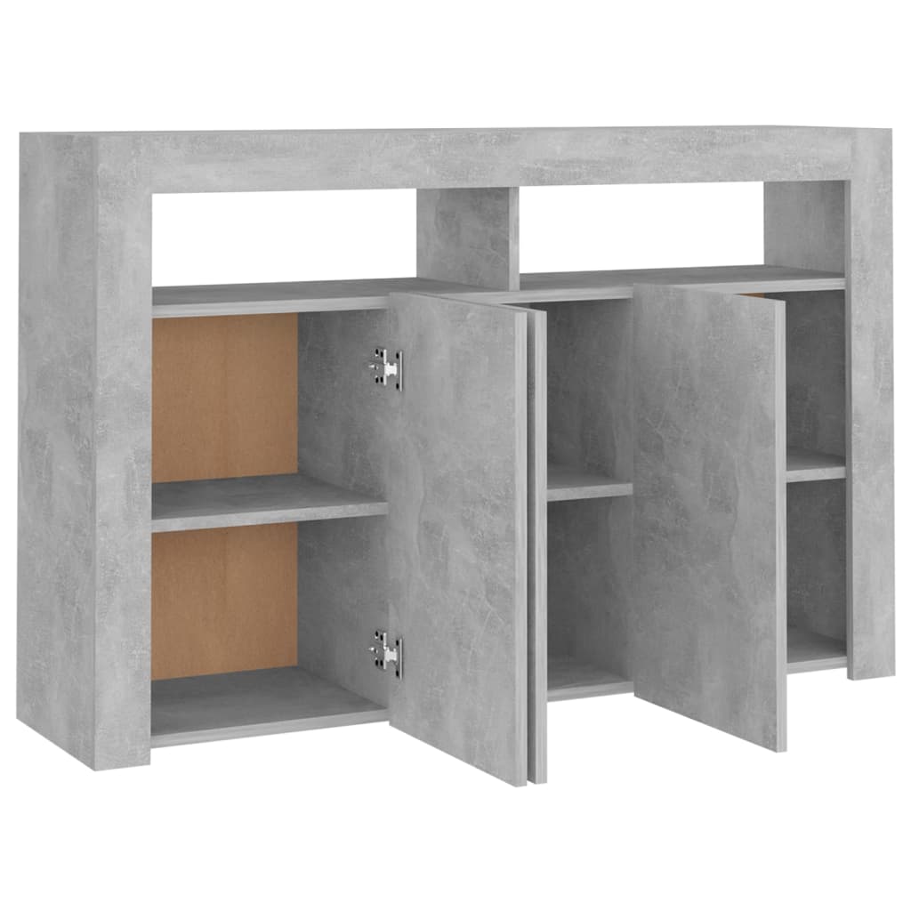 88/115cm RGB LED Sideboard Storage Cupboard Buffet Cabinet TV Unit Stand Display - Picture 58 of 102
