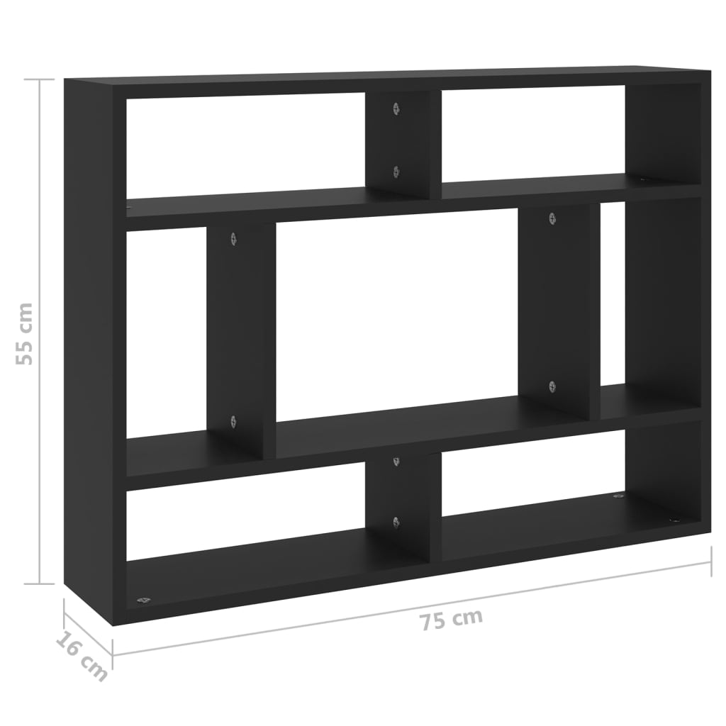 Wandregal Hängeregal Bücherregal Schweberegal Wandboard Holz Regal - Bild 24 von 63