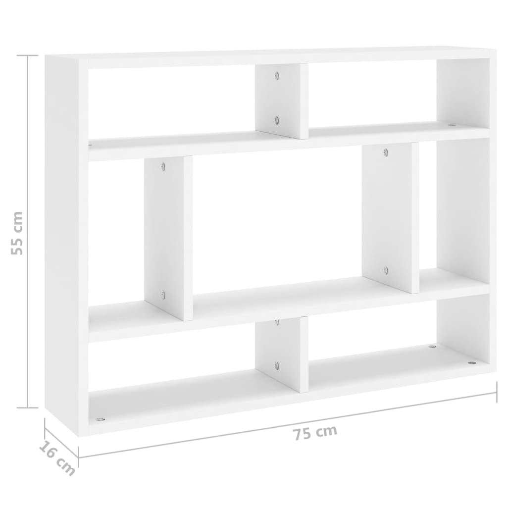 Wandregal Hängeregal Bücherregal Schweberegal Wandboard Holz Regal - Bild 18 von 63