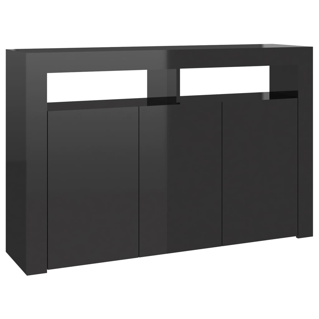 88/115cm RGB LED Sideboard Storage Cupboard Buffet Cabinet TV Unit Stand Display - Picture 88 of 102