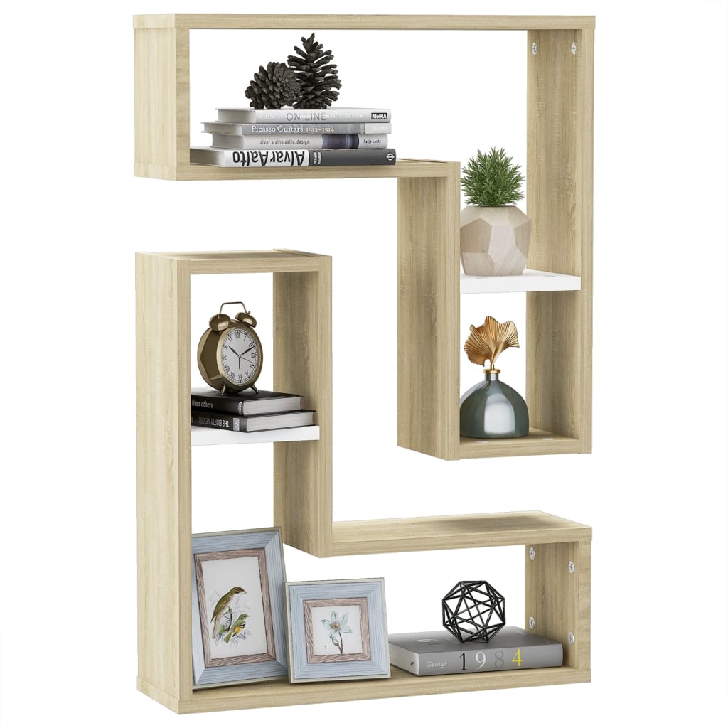 2x Wandregal Bücherregal Hängeregal Küchen Regal Schweberegal Deko Wohnzimmer - Bild 50 von 100