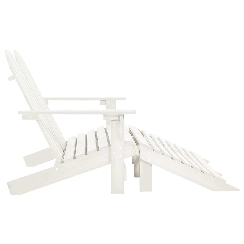 2-Sitzer Adirondack Gartenstuhl mit Fußstütze Sessel Holz Doppelliege Liegestuhl - Bild 4 von 33
