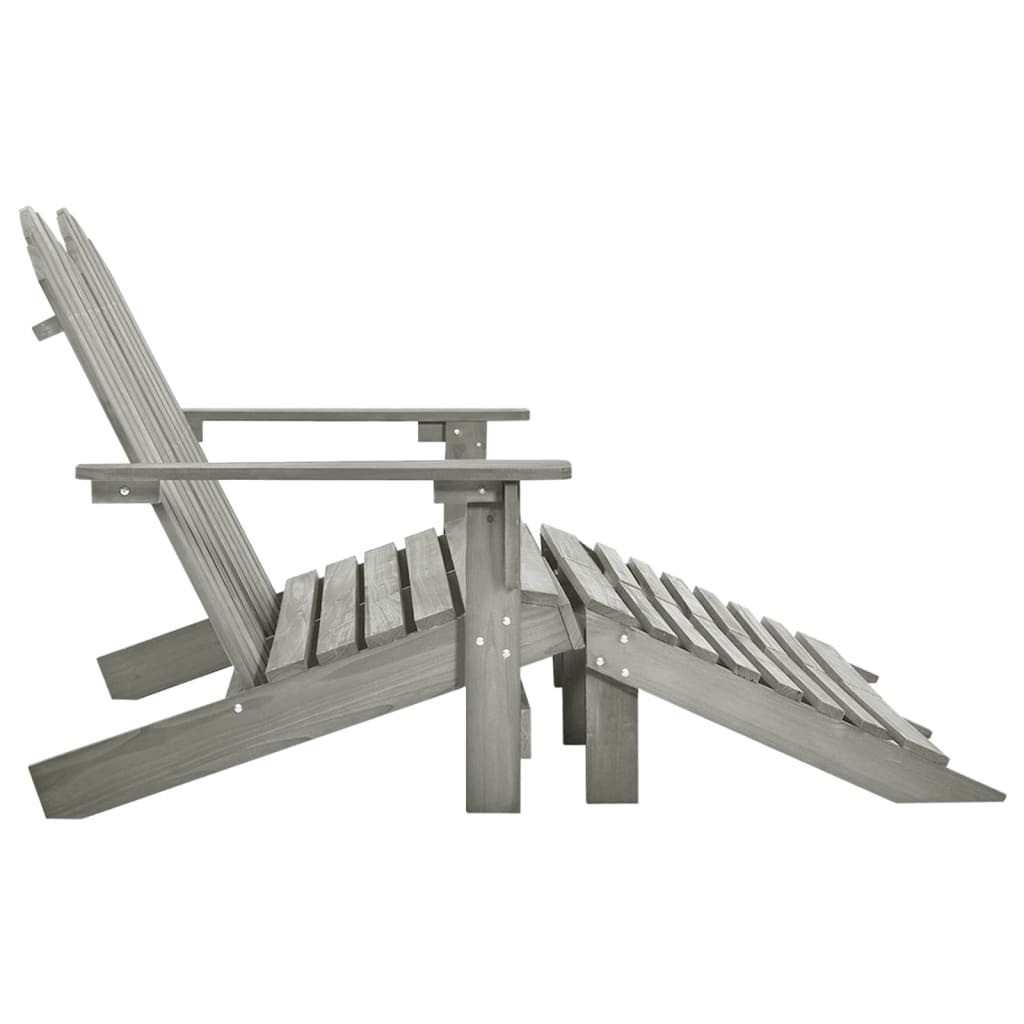 2-Sitzer Adirondack Gartenstuhl mit Fußstütze Sessel Holz Doppelliege Liegestuhl - Bild 12 von 33