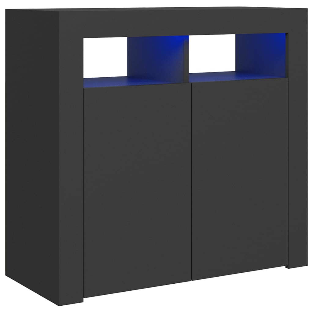 88/115cm RGB LED Sideboard Storage Cupboard Buffet Cabinet TV Unit Stand Display - Picture 27 of 102