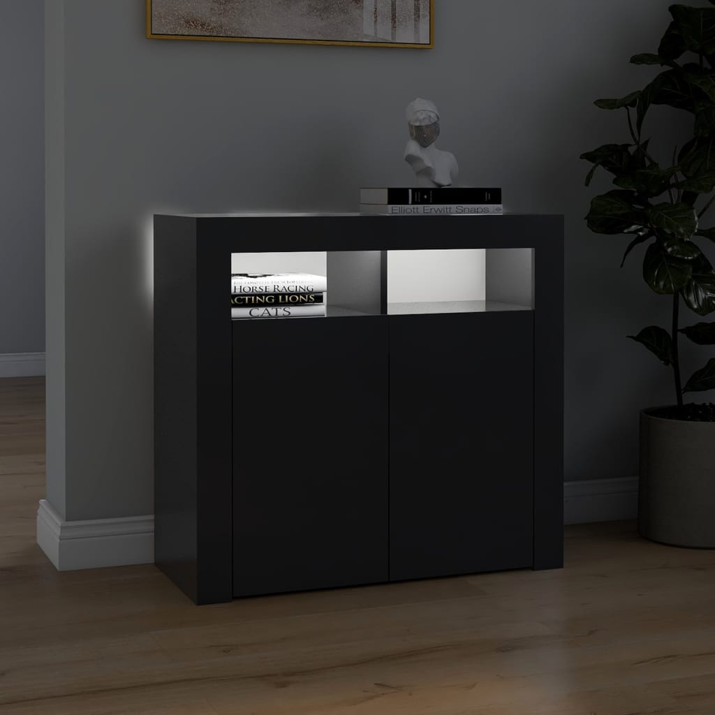 88/115cm RGB LED Sideboard Storage Cupboard Buffet Cabinet TV Unit Stand Display - Picture 30 of 102