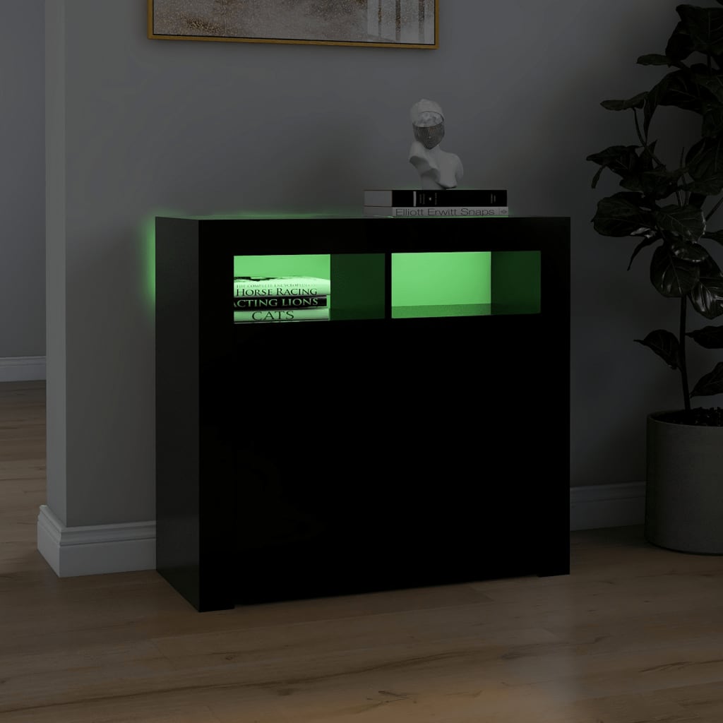 88/115cm RGB LED Sideboard Storage Cupboard Buffet Cabinet TV Unit Stand Display - Picture 18 of 102