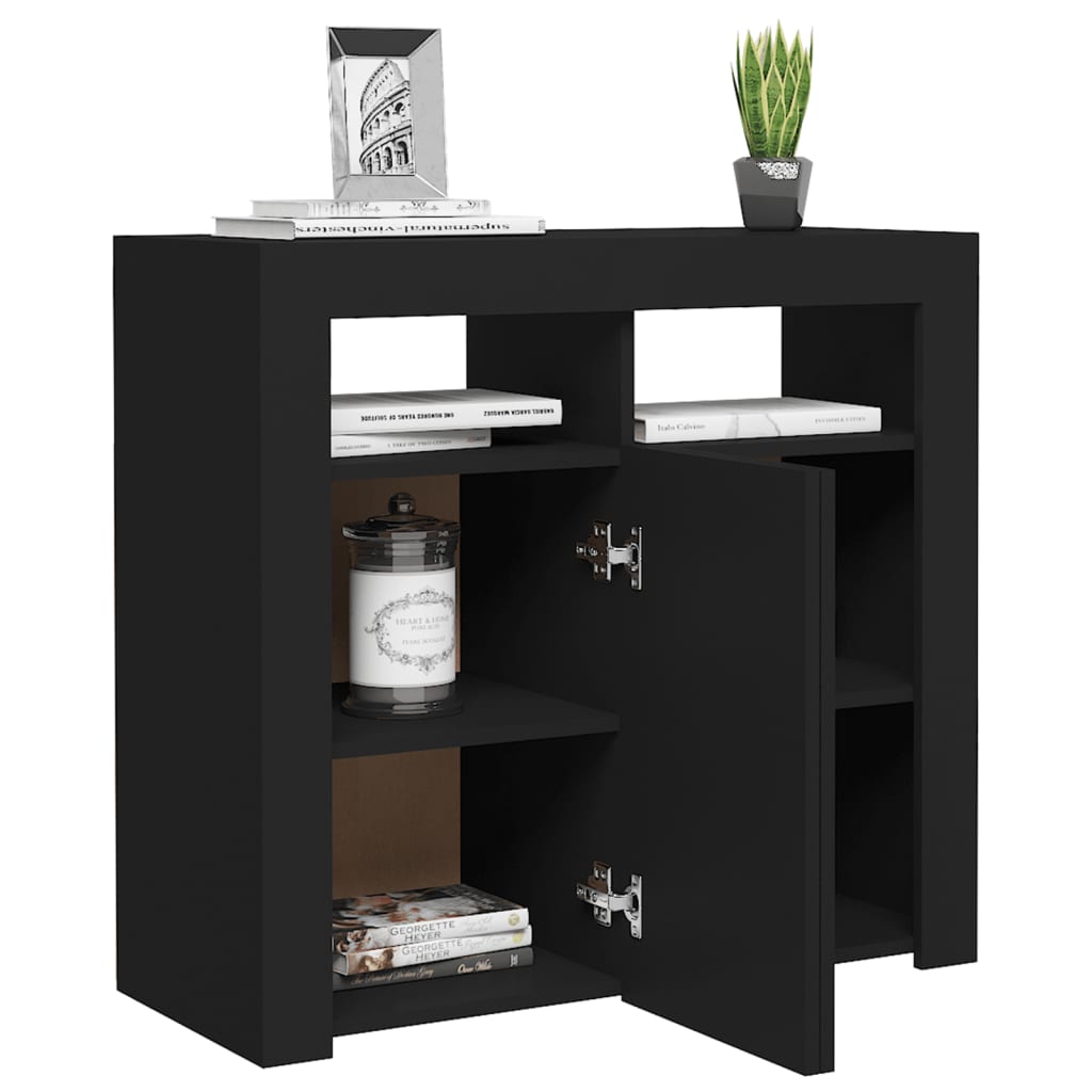 88/115cm RGB LED Sideboard Storage Cupboard Buffet Cabinet TV Unit Stand Display - Picture 20 of 102