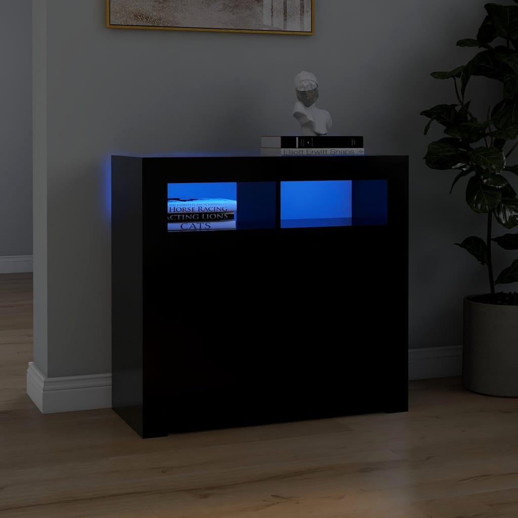 88/115cm RGB LED Sideboard Storage Cupboard Buffet Cabinet TV Unit Stand Display - Picture 15 of 102