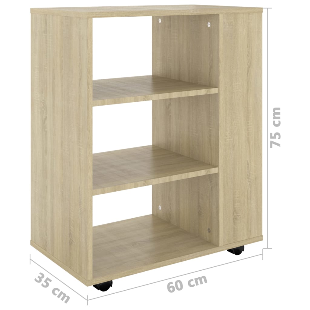 Rollcontainer Rollschrank Büroschrank Bürocontainer Aktenschrank 60x35x75cm - Bild 42 von 97