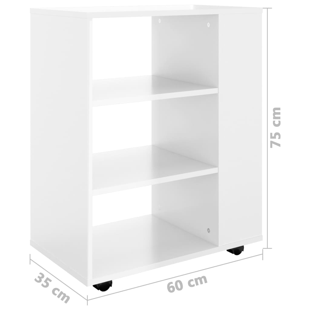 Rollcontainer Rollschrank Büroschrank Bürocontainer Aktenschrank 60x35x75cm - Bild 32 von 97