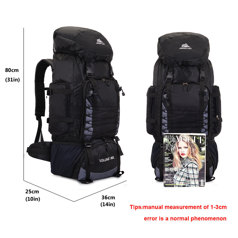 45 60L 80L 90L Hiking Camping Backpack Waterproof Travel Large Rucksack Bag UK - Picture 85 of 105