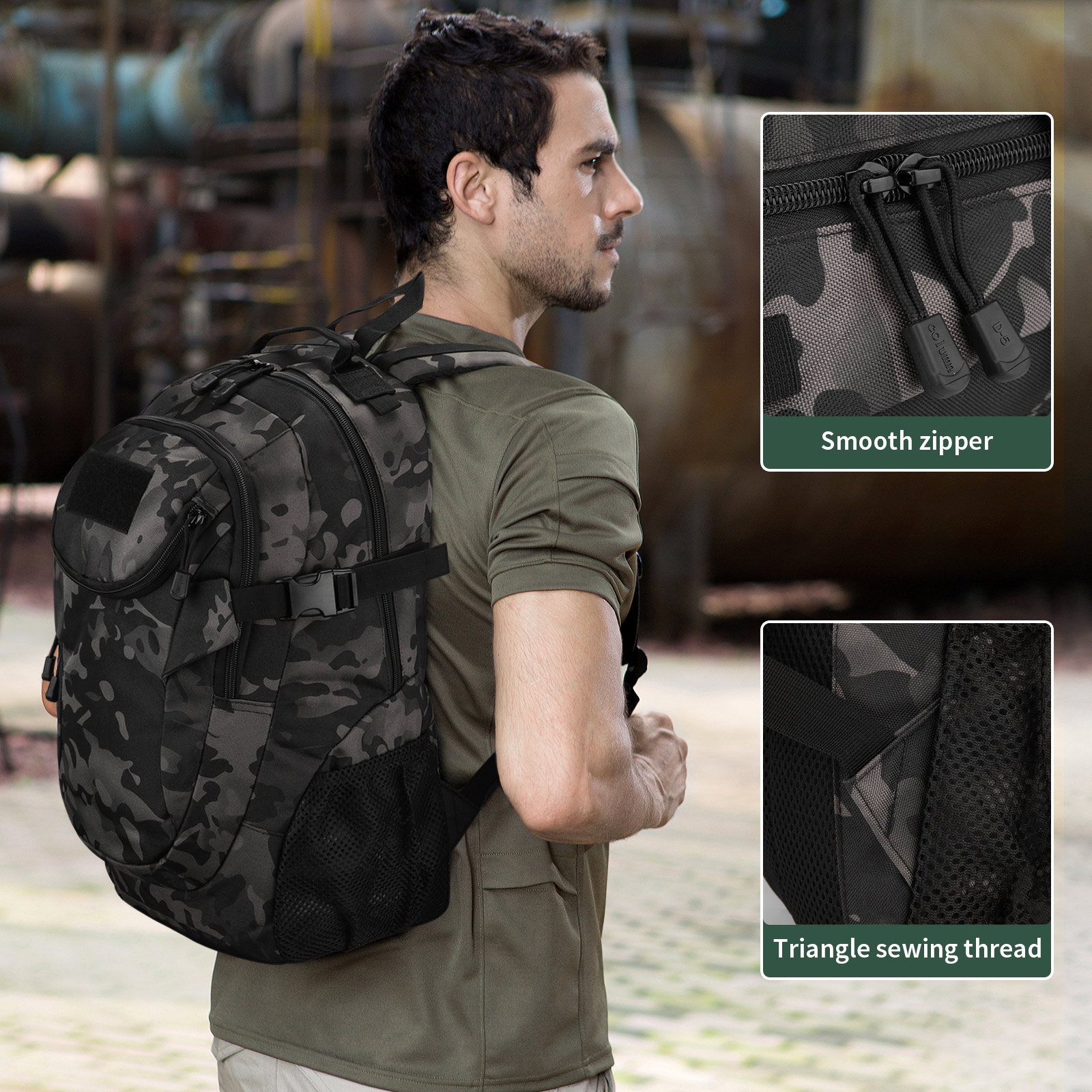 40L 60L Herren Damen Rucksack Wasserdicht Wanderrucksack Trekking Reiserucksack - Bild 21 von 75