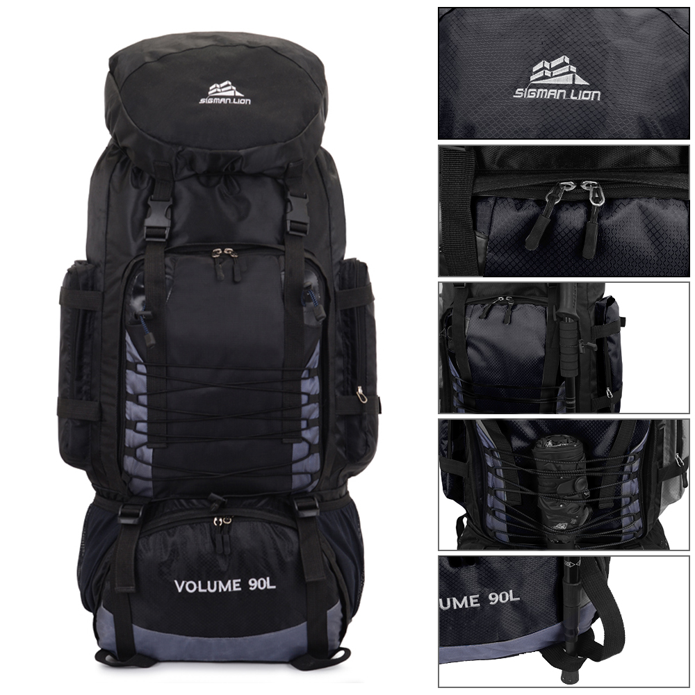 45 60L 80L 90L Hiking Camping Backpack Waterproof Travel Large Rucksack Bag UK - Picture 88 of 105