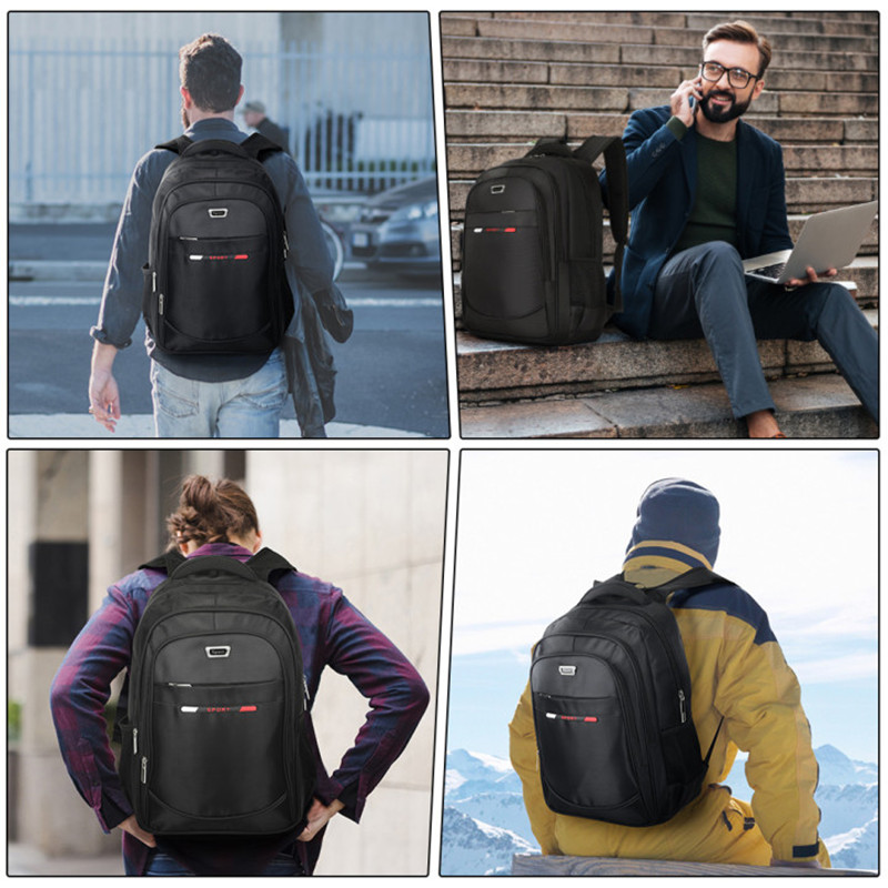 15.6" 17" Men Women Laptop Backpack Waterproof Large Travel School Shoulder Bag