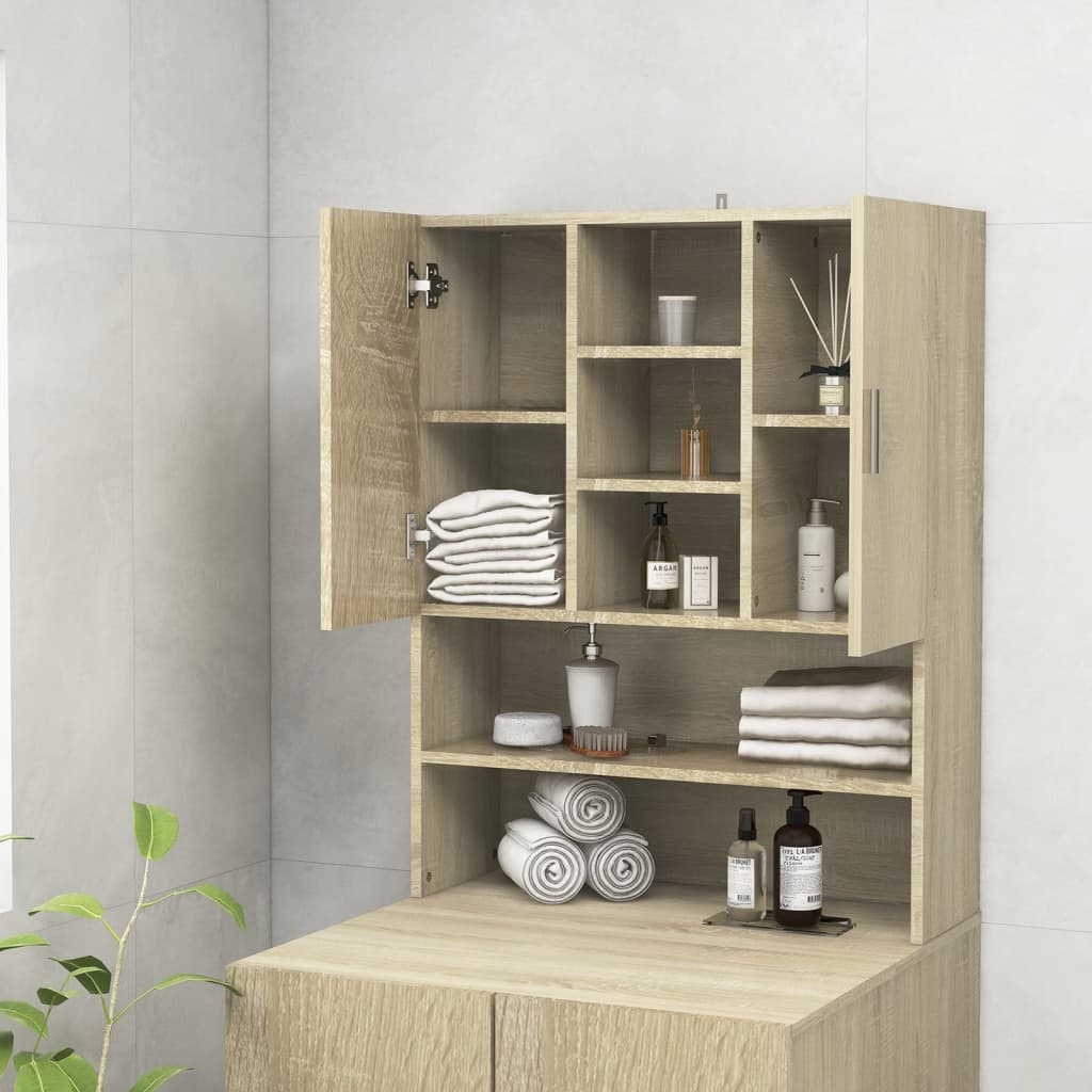 Waschmaschinenschrank Waschmaschinenregal Waschmaschinenregal Badschrank Schrank - Bild 39 von 153