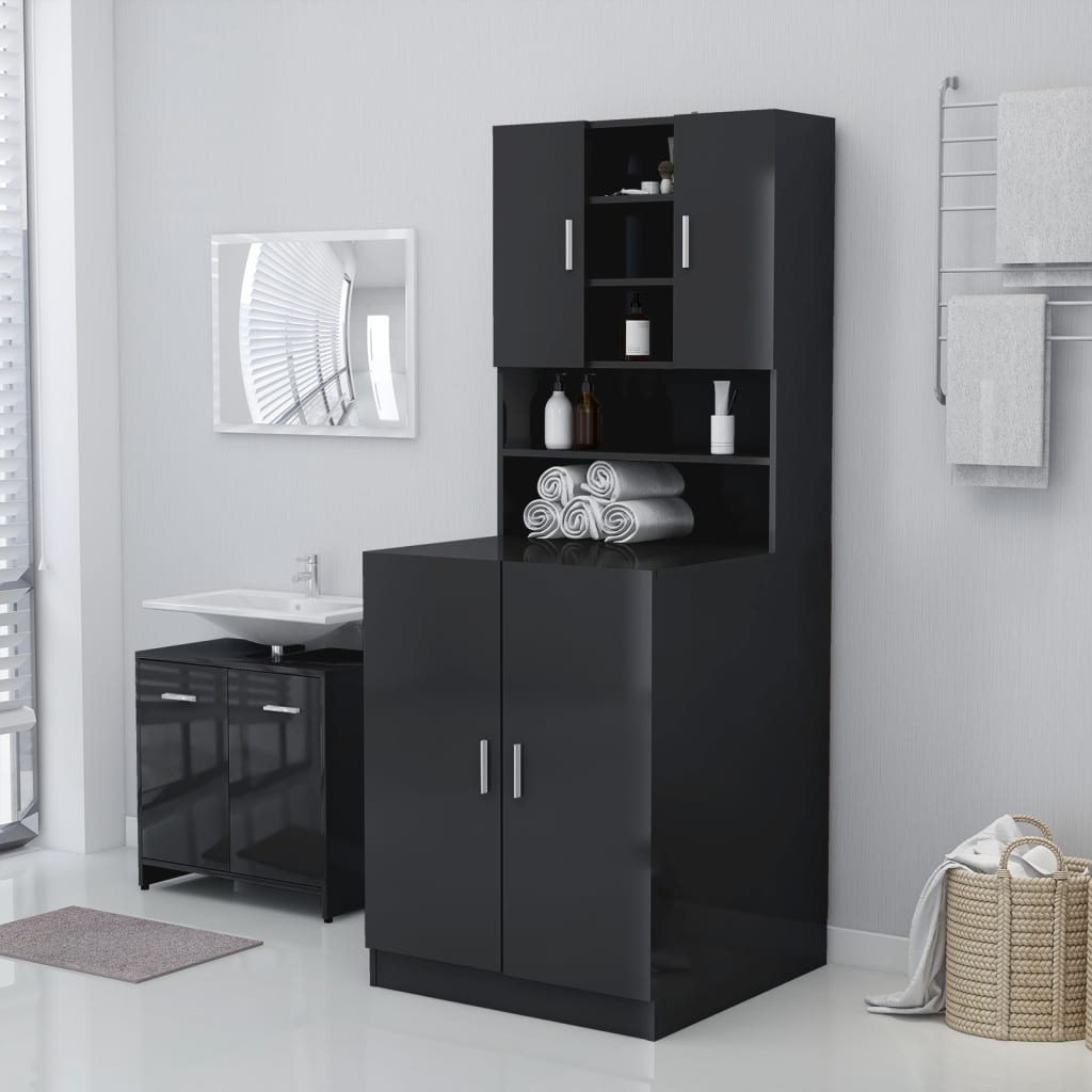 Waschmaschinenschrank Waschmaschinenregal Waschmaschinenregal Badschrank Schrank - Bild 92 von 153