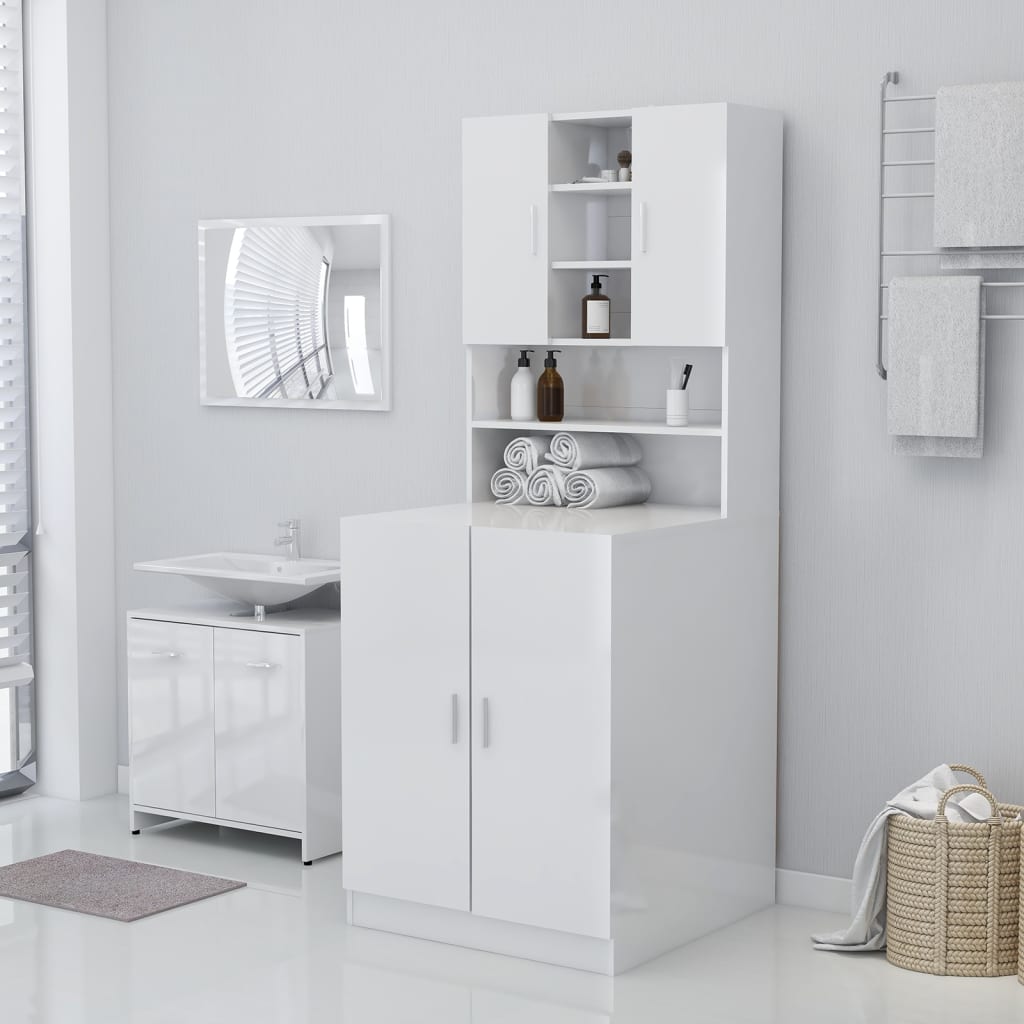 Waschmaschinenschrank Waschmaschinenregal Waschmaschinenregal Badschrank Schrank - Bild 70 von 153