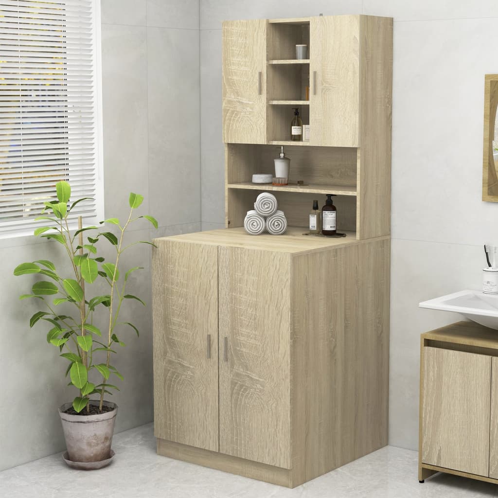 Waschmaschinenschrank Waschmaschinenregal Waschmaschinenregal Badschrank Schrank - Bild 35 von 153