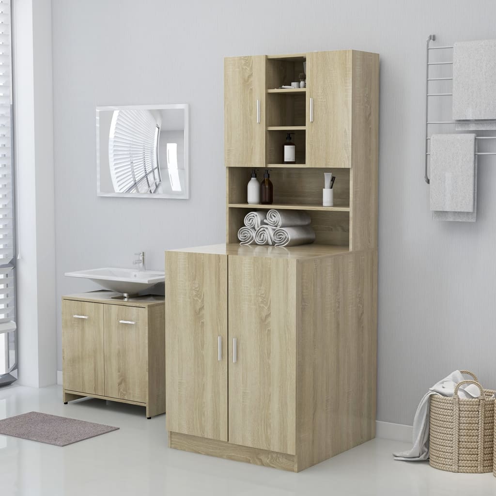 Waschmaschinenschrank Waschmaschinenregal Waschmaschinenregal Badschrank Schrank - Bild 37 von 153