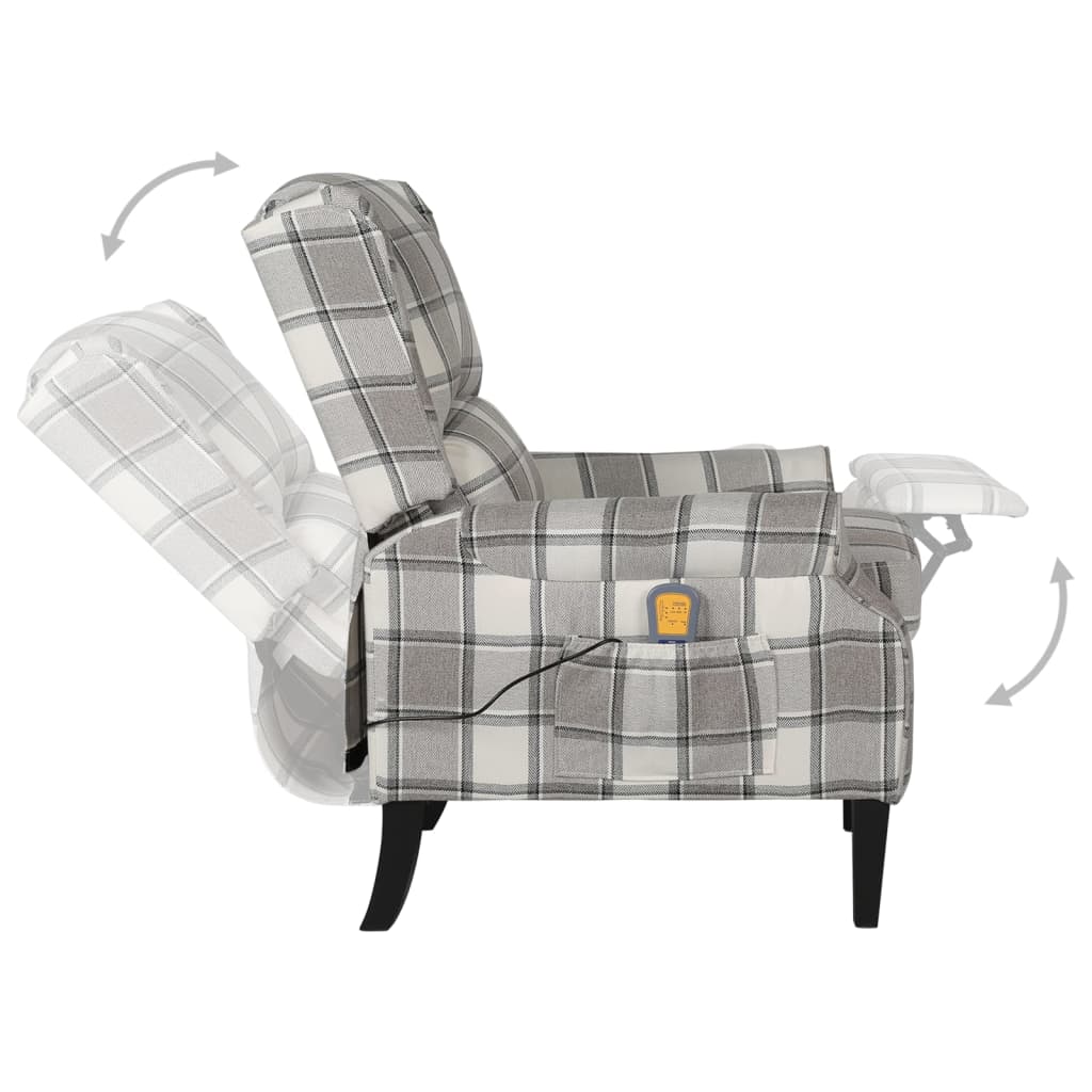 Elektrischer Massagesessel Sofa Heizfunktion Fernsehsessel Relaxsessel Stoff - Bild 11 von 37
