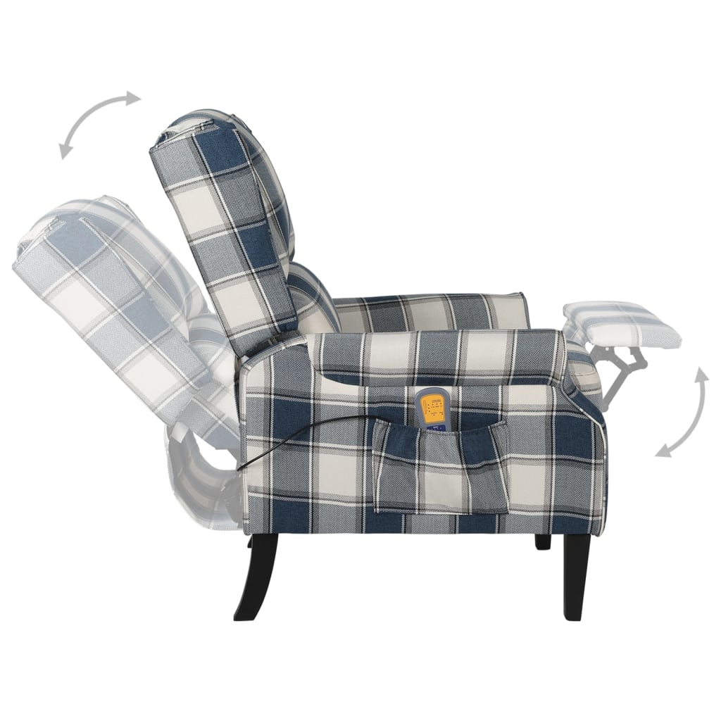 Elektrischer Massagesessel Sofa Heizfunktion Fernsehsessel Relaxsessel Stoff - Bild 19 von 37