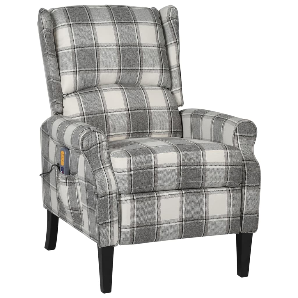 Elektrischer Massagesessel Sofa Heizfunktion Fernsehsessel Relaxsessel Stoff - Bild 2 von 37