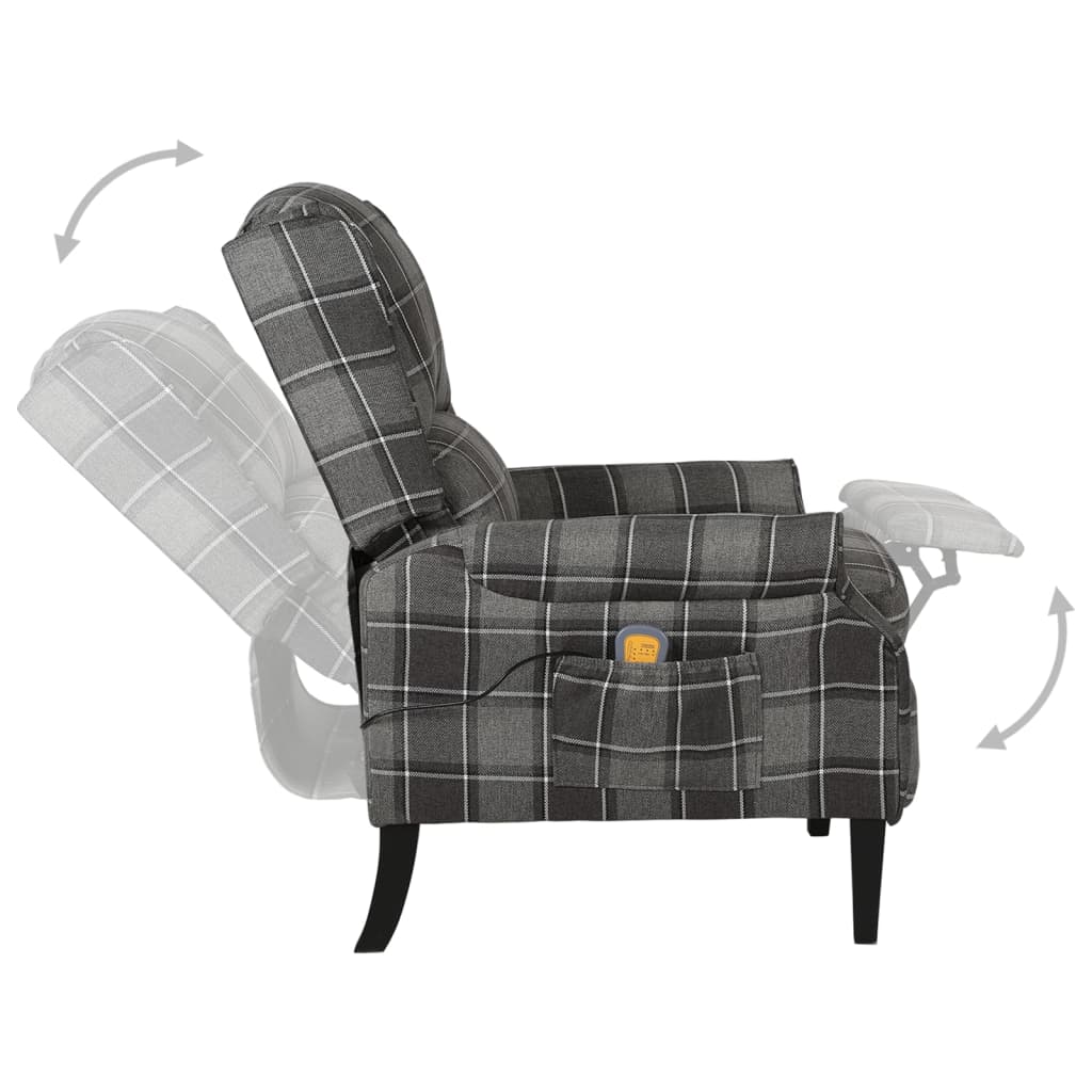 Elektrischer Massagesessel Sofa Heizfunktion Fernsehsessel Relaxsessel Stoff - Bild 8 von 37
