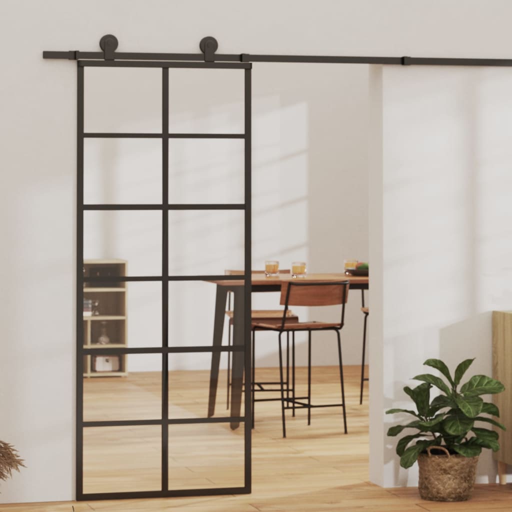 Antik Schiebetür mit Beschlag Glas Aluminium Schiebetürsystem Loft Design Tür - Bild 17 von 20