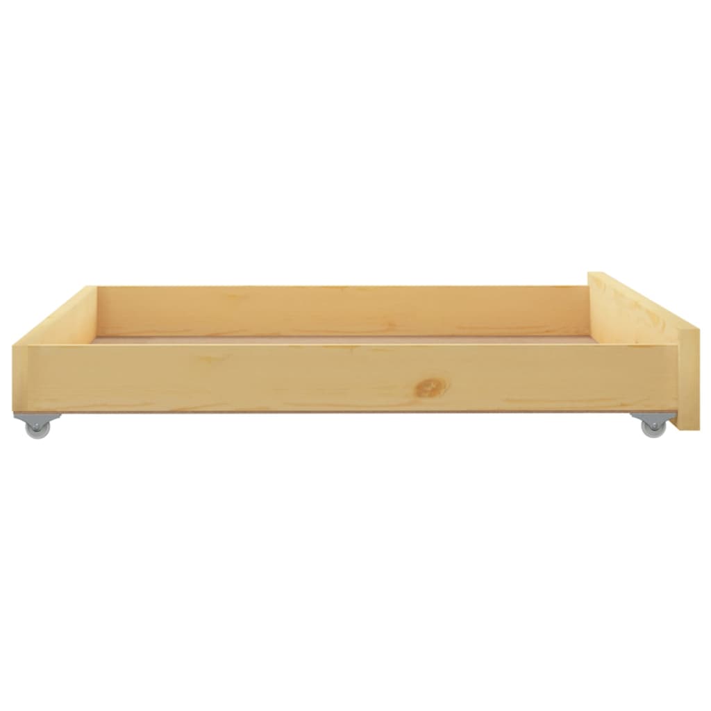 2x Schublade für Tagesbetten Kiefer Massiv Bettschublade Schubladensockel Räder - Bild 23 von 25