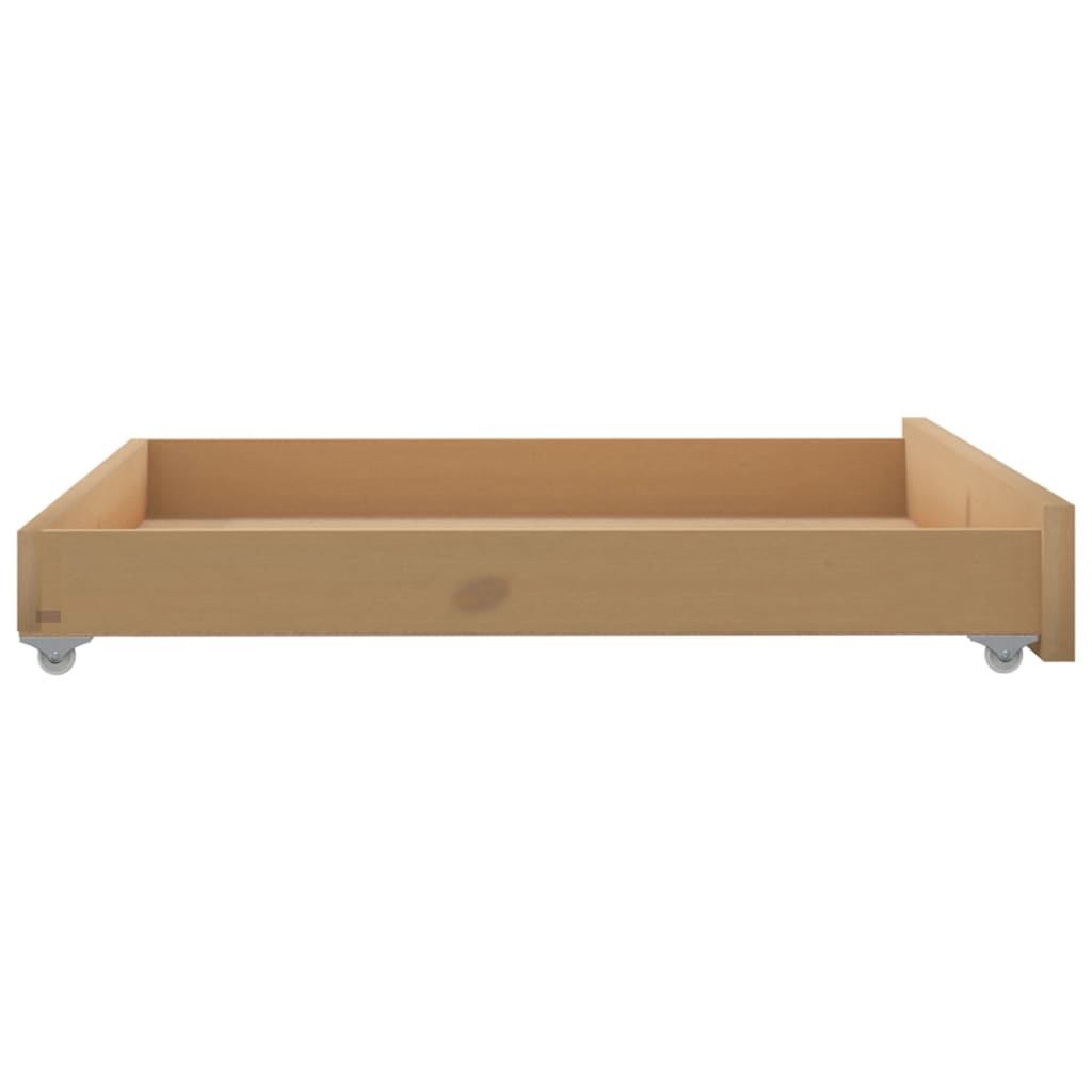 2x Schublade für Tagesbetten Kiefer Massiv Bettschublade Schubladensockel Räder - Bild 11 von 25