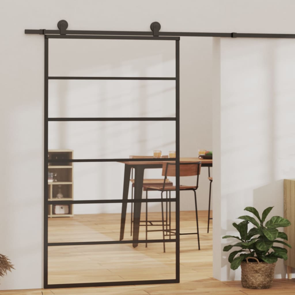 Antik Schiebetür mit Beschlag Glas Aluminium Schiebetürsystem Loft Design Tür - Bild 20 von 20