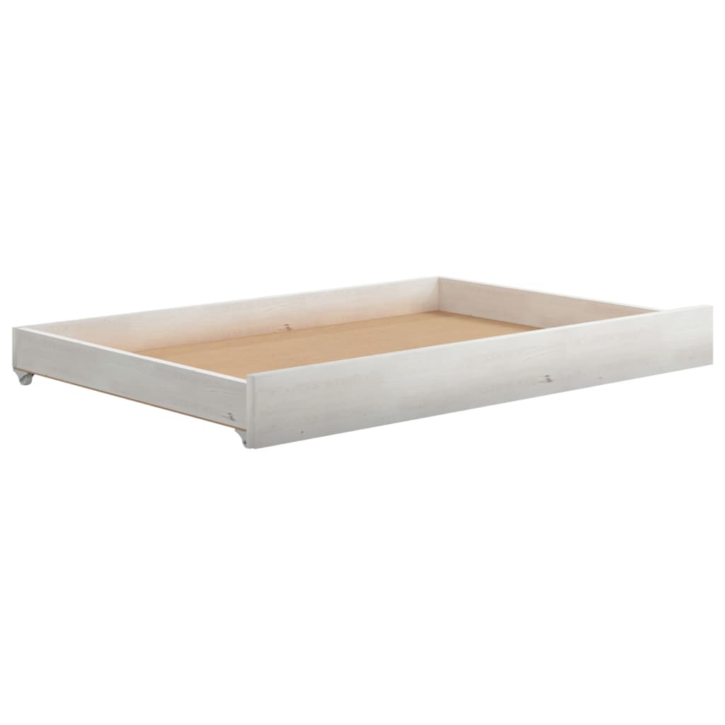 2x Schublade für Tagesbetten Kiefer Massiv Bettschublade Schubladensockel Räder - Bild 16 von 25
