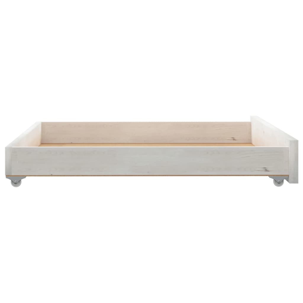 2x Schublade für Tagesbetten Kiefer Massiv Bettschublade Schubladensockel Räder - Bild 18 von 25