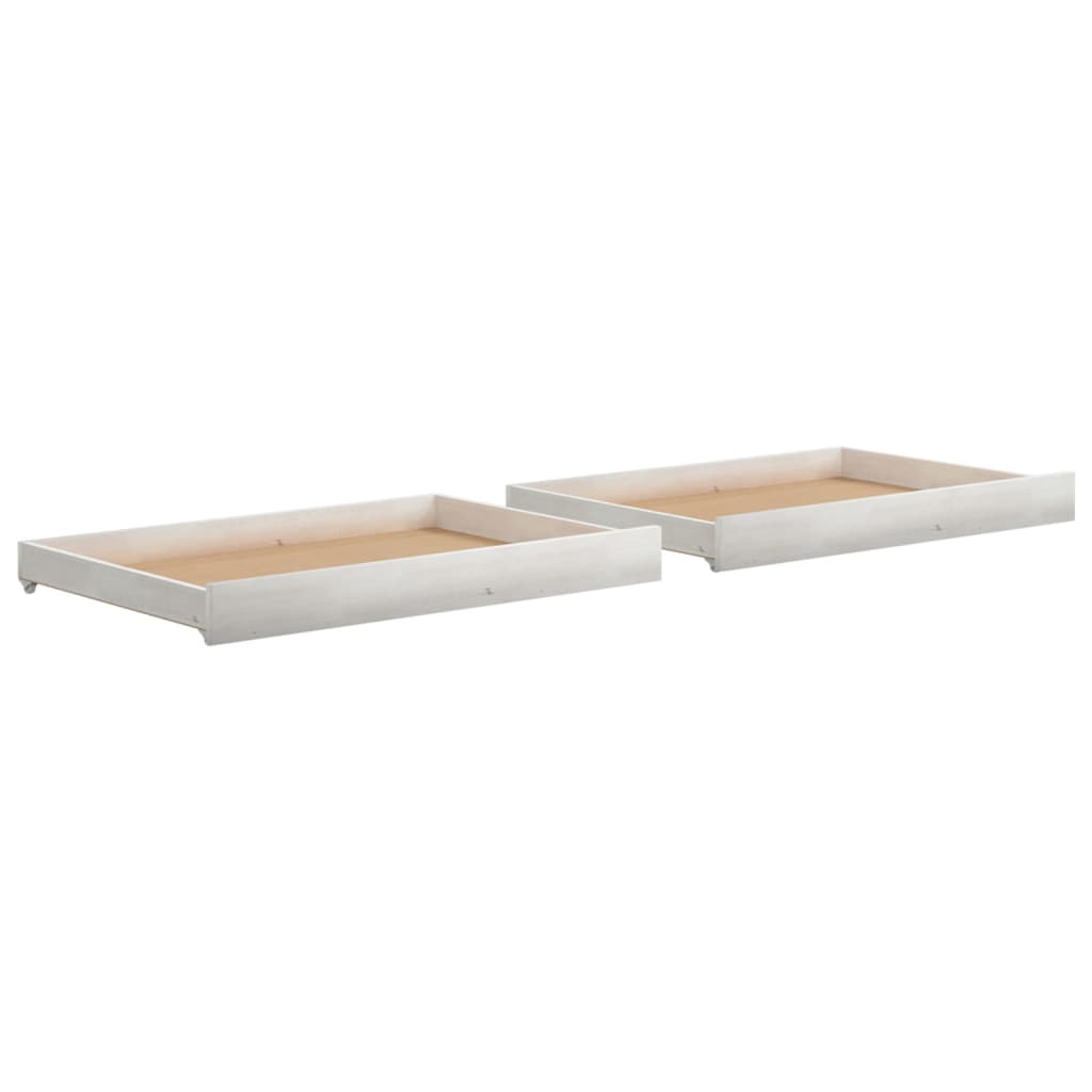 2x Schublade für Tagesbetten Kiefer Massiv Bettschublade Schubladensockel Räder - Bild 15 von 25