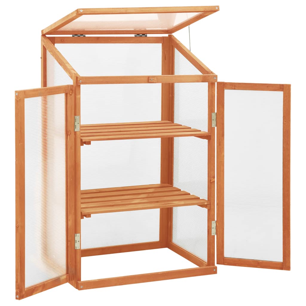 Holz Gewächshaus Anzuchthaus Frühbeet Hochbeet Treibhaus Garten Balkon Schrank - Bild 16 von 26