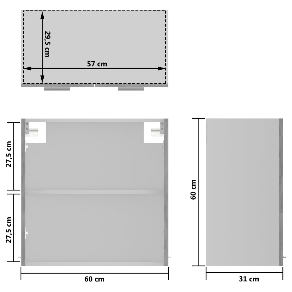 Betongrau Küchenschrank Küchenzeile Einbauküche Unterschrank Hängeschrank Module - Bild 189 von 310