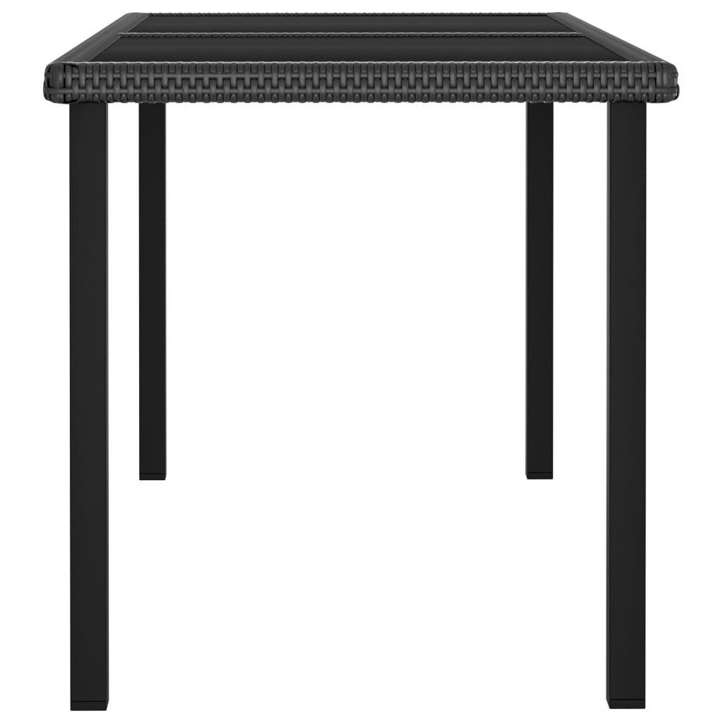 Garten Esstisch Poly Rattan Gartentisch Balkontisch Couchtisch Glas Tischplatte - Bild 13 von 29
